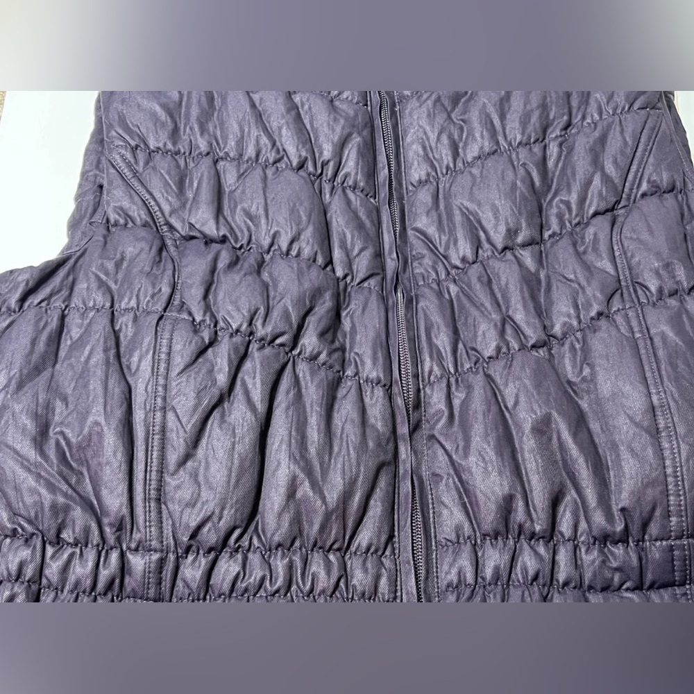 Coldwater Creek Vest Women’s Size 14 L Dark Purple Stretch Puffer Quilted - Picture 10 of 10